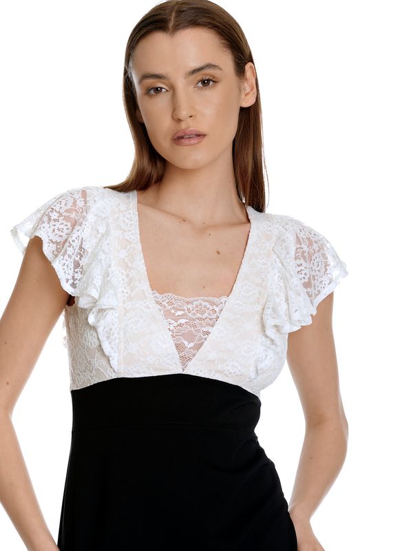 Nastrovje Potsdam Vive Maria Lovely Party Damen A-Linien-Kleid creme allover/schwarz Großer Ausverkauf