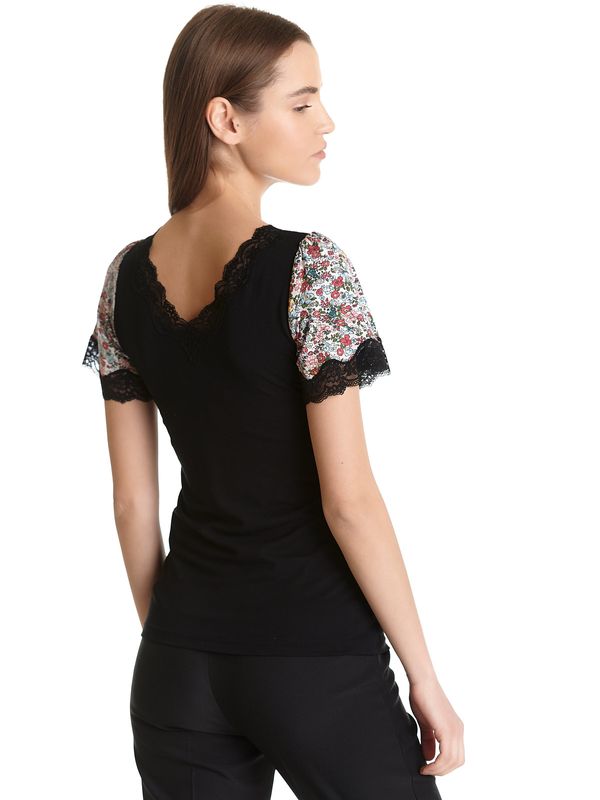 Nastrovje Potsdam Vive Maria French Flower Damen T-Shirt schwarz/creme allover Heißer Verkauf