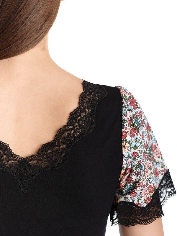 Nastrovje Potsdam Vive Maria French Flower Damen T-Shirt schwarz/creme allover Heißer Verkauf
