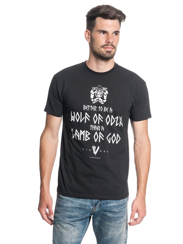 Nastrovje Potsdam Vikings Wolf Of Odin Herren T-Shirt schwarz