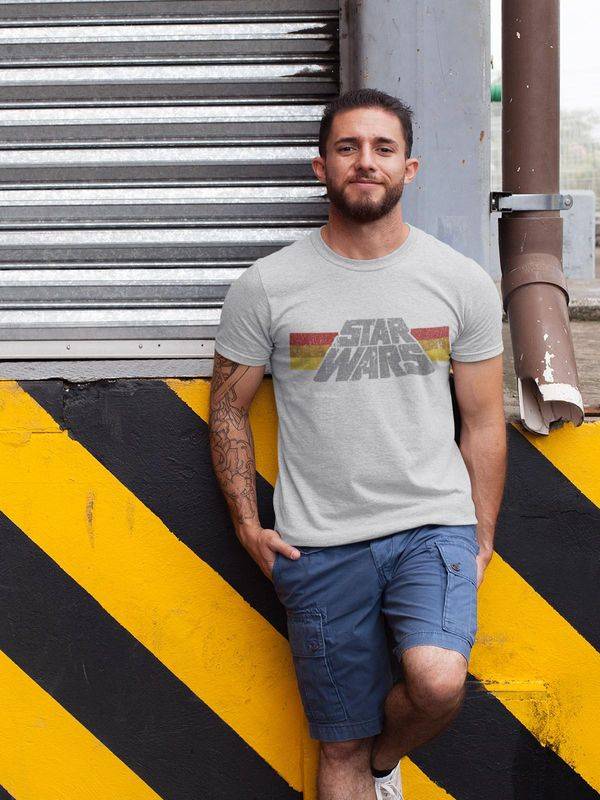 Nastrovje Potsdam Star Wars Vintage 77 Herren T-Shirt grau meliert Große Rabatte