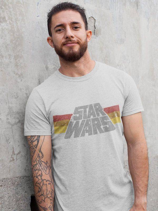 Nastrovje Potsdam Star Wars Vintage 77 Herren T-Shirt grau meliert Große Rabatte