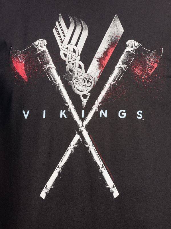 Nastrovje Potsdam Vikings Axe Herren T-Shirt schwarz Tägliche Deals