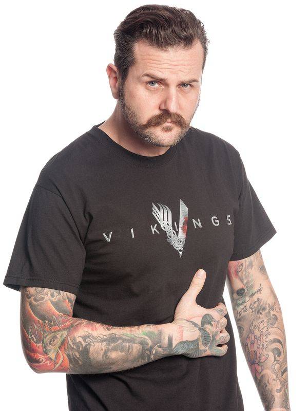 Nastrovje Potsdam Vikings Welcome Herren T-Shirt schwarz Sonderangebote