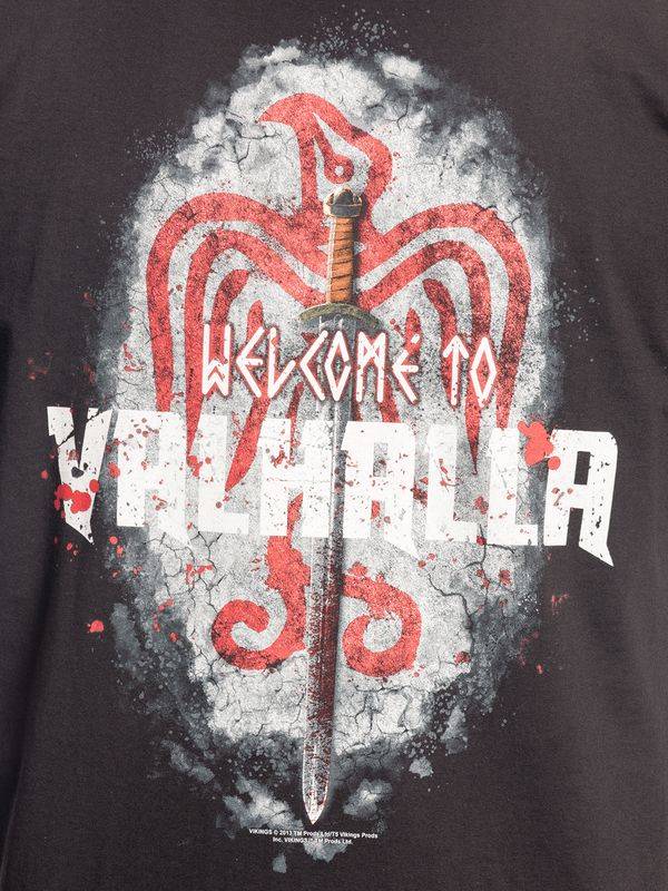 Nastrovje Potsdam Vikings Welcome Herren T-Shirt schwarz Sonderangebote