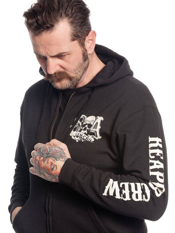 Nastrovje Potsdam Sons of Anarchy Reaper Crew Herren Kapuzensweatjacke schwarz VIP-Rabatte