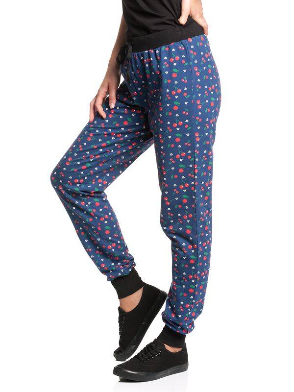 Nastrovje Potsdam Pussy Deluxe Cat Paws & Cherries Damen Sweathose blau allover Bis zu 55% Rabatt