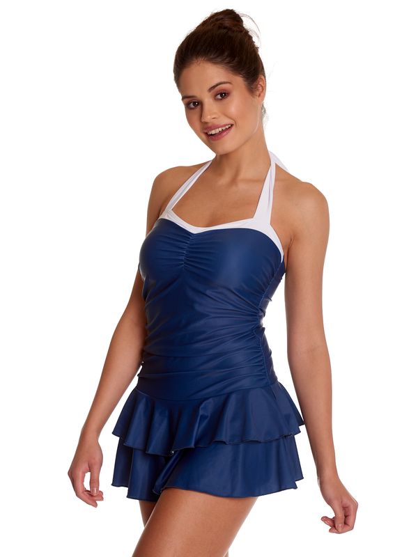 Nastrovje Potsdam Pussy Deluxe Classic Lovely Chic Damen Badeanzug weiss/blau Begrenzt auf 3 Tage