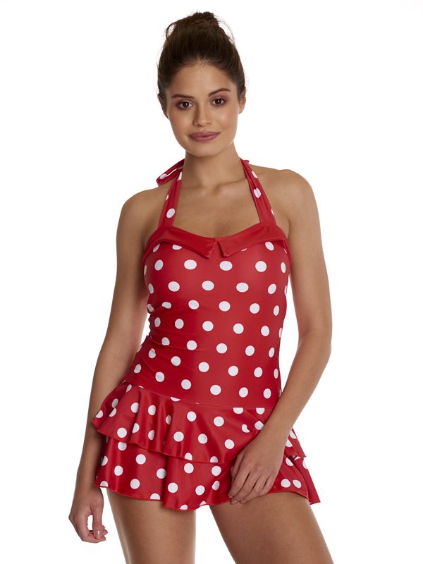 Nastrovje Potsdam Pussy Deluxe Damen Badeanzug rot allover Speichern exportieren