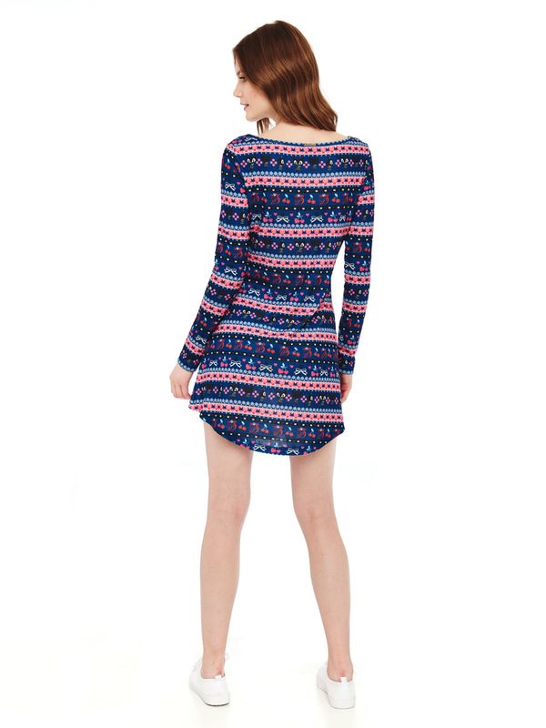 Nastrovje Potsdam Pussy Deluxe Cherry Winter Damen A-Linien-Kleid mehrfarbig Im Verkauf
