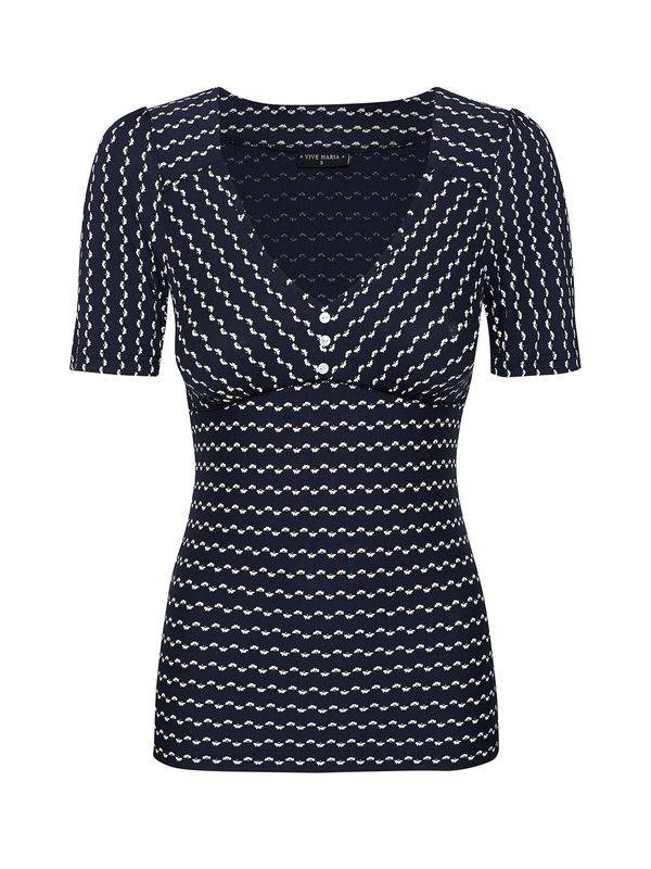 Nastrovje Potsdam Vive Maria Flower Sailor Damen T-Shirt blau allover Hotsell