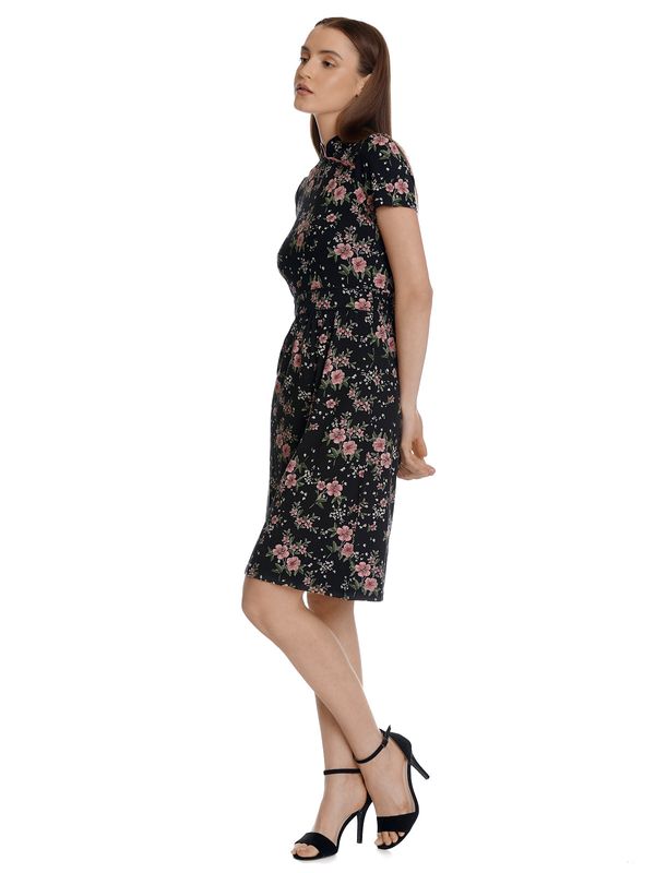 Nastrovje Potsdam Vive Maria Hibiscus Asia Damen A-Linien-Kleid schwarz allover Meist gekauft