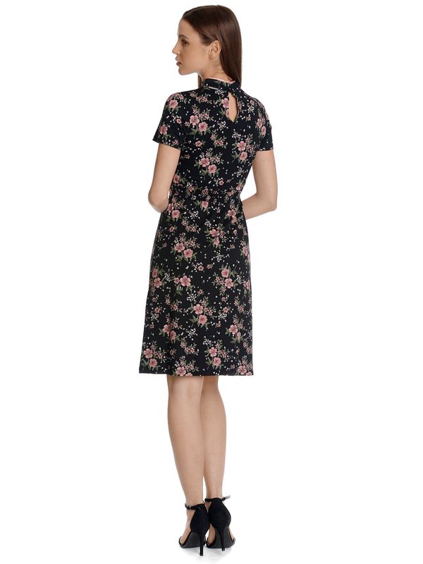 Nastrovje Potsdam Vive Maria Hibiscus Asia Damen A-Linien-Kleid schwarz allover Meist gekauft