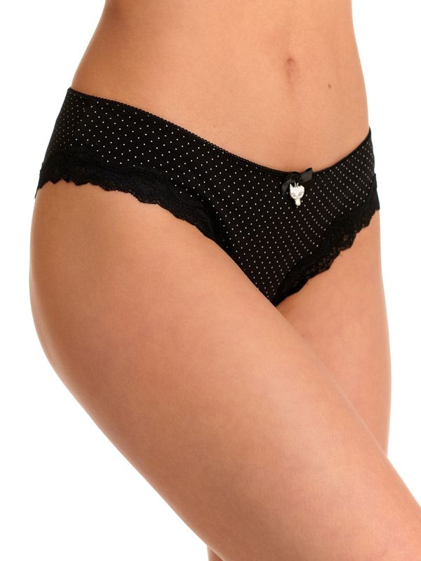 Nastrovje Potsdam Pussy Deluxe 3er Set Damen Slip-Set schwarz allover Weihnachtsangebot