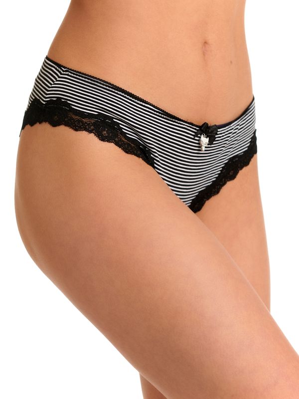 Nastrovje Potsdam Pussy Deluxe 3er Set Damen Slip-Set schwarz allover Weihnachtsangebot
