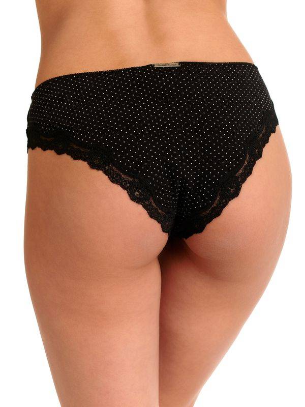 Nastrovje Potsdam Pussy Deluxe 3er Set Damen Slip-Set schwarz allover Weihnachtsangebot