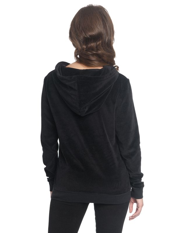 Nastrovje Potsdam Pussy Deluxe Classic Fluffy Hoodie schwarz Große Rabatte