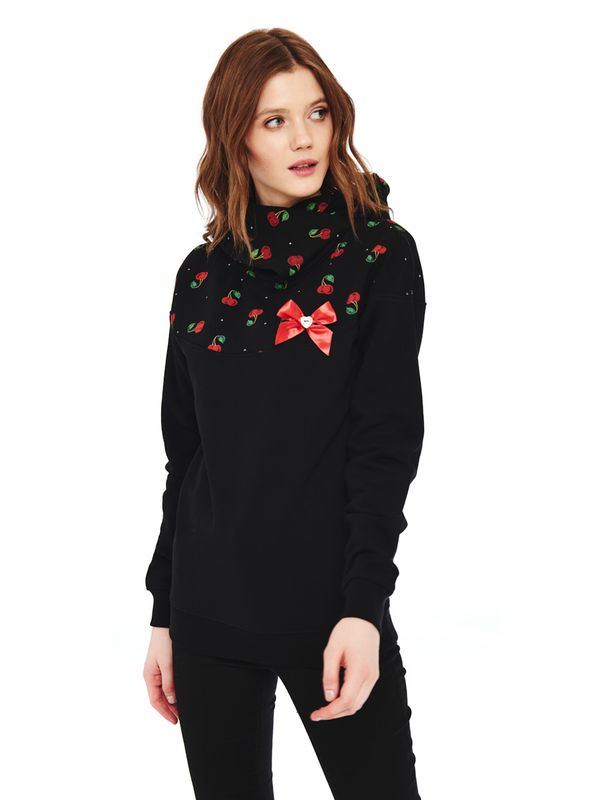 Nastrovje Potsdam Pussy Deluxe Cherry Bomb Schalkragenpullover für Damen Kauf eins, bekomm eins gratis