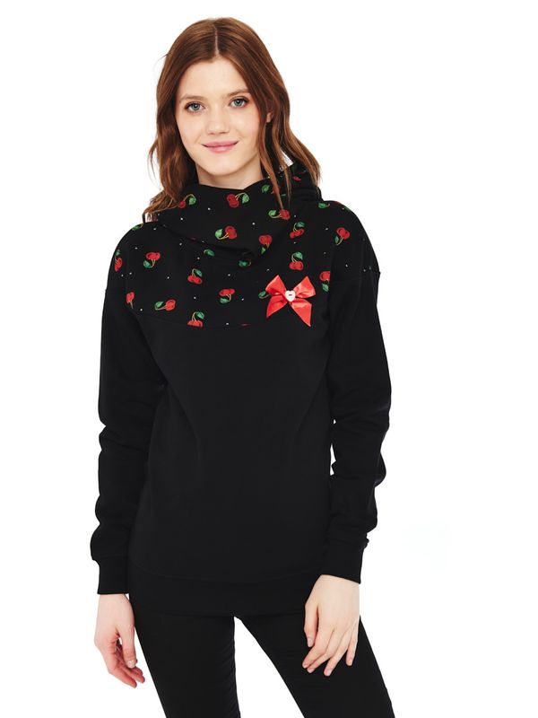 Nastrovje Potsdam Pussy Deluxe Cherry Bomb Schalkragenpullover für Damen Kauf eins, bekomm eins gratis