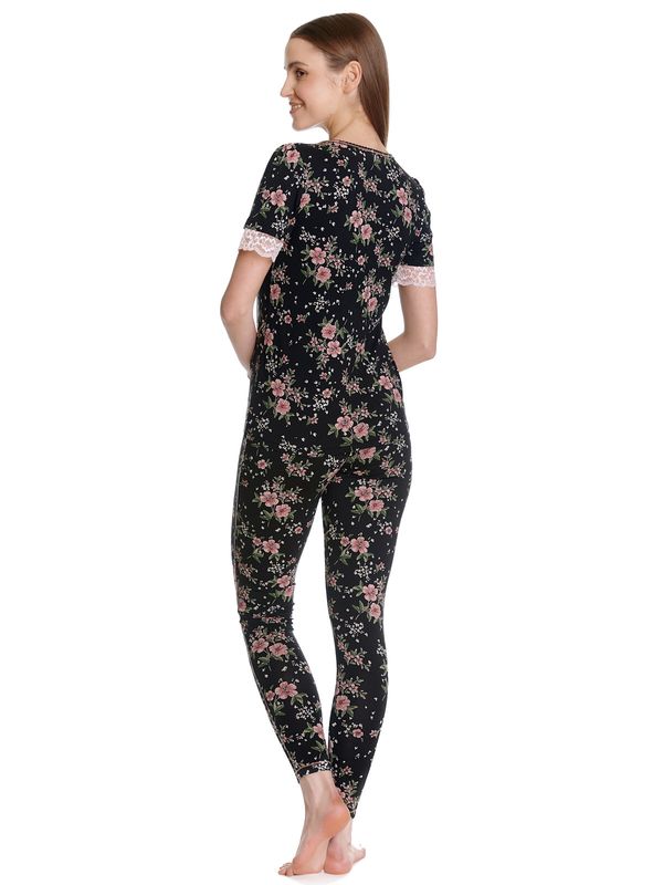 Nastrovje Potsdam Vive Maria Hibiscus Love Damen Leggings schwarz allover Zeitbegrenzte Promotion
