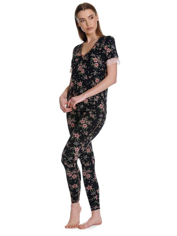 Nastrovje Potsdam Vive Maria Hibiscus Love Damen Leggings schwarz allover Zeitbegrenzte Promotion
