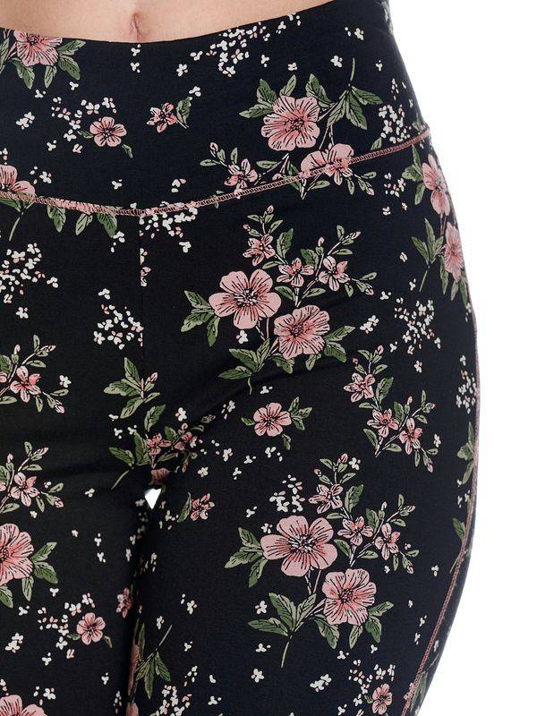 Nastrovje Potsdam Vive Maria Hibiscus Love Damen Leggings schwarz allover Zeitbegrenzte Promotion