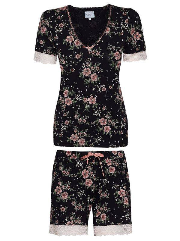 Nastrovje Potsdam Vive Maria Hibiscus Love Damen Pyjama schwarz allover Bis zu 50% Rabatt
