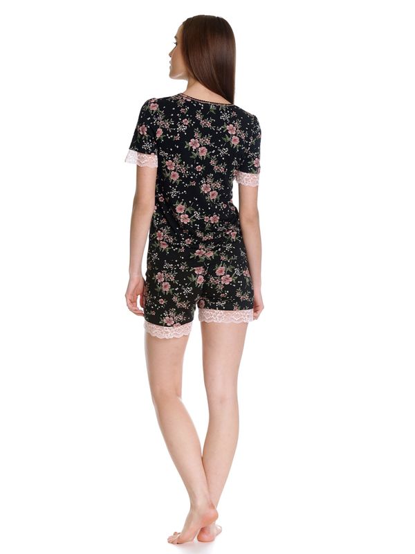Nastrovje Potsdam Vive Maria Hibiscus Love Damen Pyjama schwarz allover Bis zu 50% Rabatt