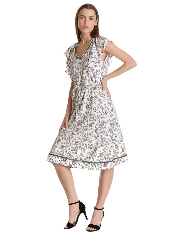 Nastrovje Potsdam Vive Maria Garden Girl Damen A-Linien-Kleid creme/allover Bis zu 65% Rabatt