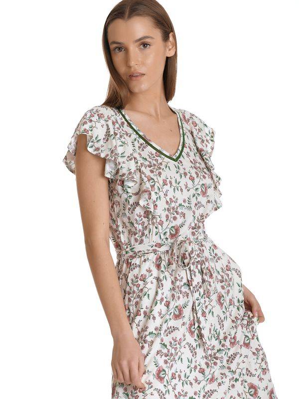 Nastrovje Potsdam Vive Maria Garden Girl Damen A-Linien-Kleid creme/allover Bis zu 65% Rabatt