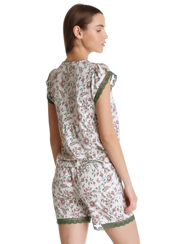 Nastrovje Potsdam Vive Maria Garden Girl Damen Pyjama creme/allover Sonderangebot der Fabrik