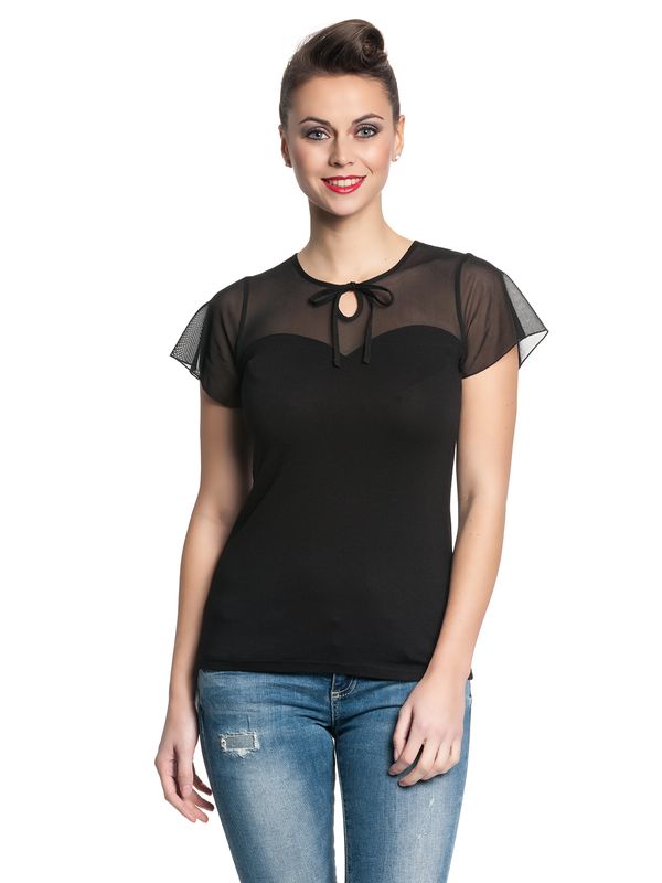 Nastrovje Potsdam Pussy Deluxe Lovely Chic Damen T-Shirt schwarz Kostenloser Versand international