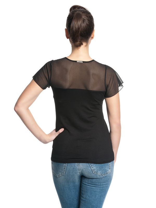 Nastrovje Potsdam Pussy Deluxe Lovely Chic Damen T-Shirt schwarz Kostenloser Versand international