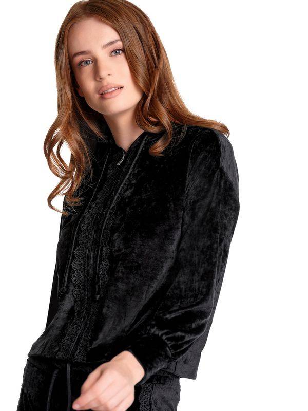 Nastrovje Potsdam Vive Maria Velvet Dream Damen Kapuzensweatjacke schwarz zollfrei
