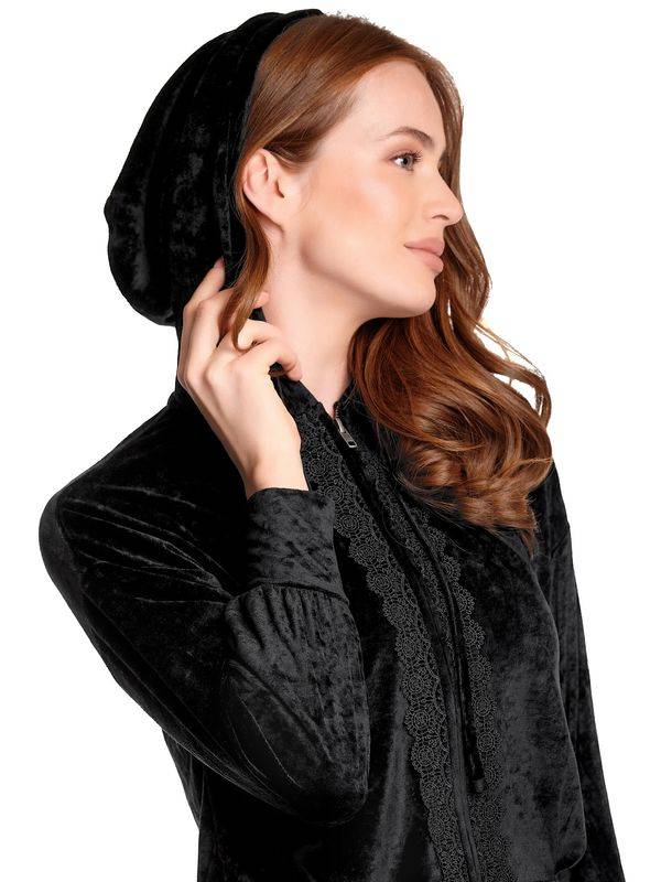 Nastrovje Potsdam Vive Maria Velvet Dream Damen Kapuzensweatjacke schwarz zollfrei