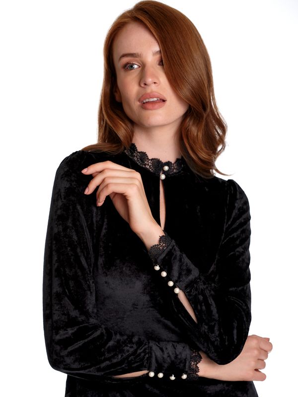 Nastrovje Potsdam Vive Maria Velvet Dream Damen Blusenkleid schwarz 2025
