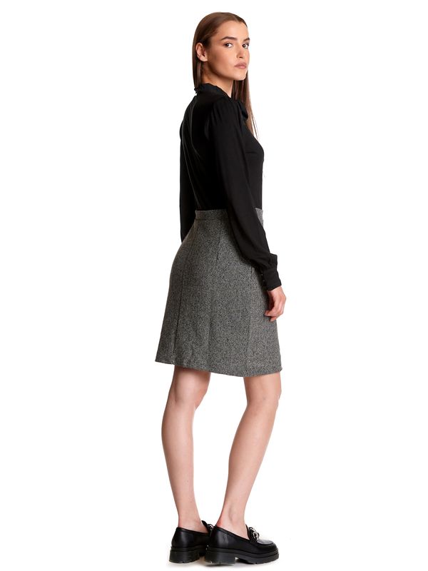Nastrovje Potsdam Vive Maria Cottage Love Damen Blusenkleid grau meliert/schwarz Günstiger Verkauf