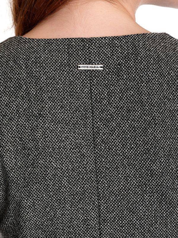 Nastrovje Potsdam Vive Maria Cottage Girl Damen A-Linien-Kleid grau meliert/schwarz Fabrikverkauf