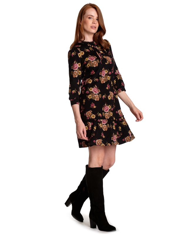 Nastrovje Potsdam Vive Maria Barock Love Damen A-Linien-Kleid schwarz allover Meist gekauft