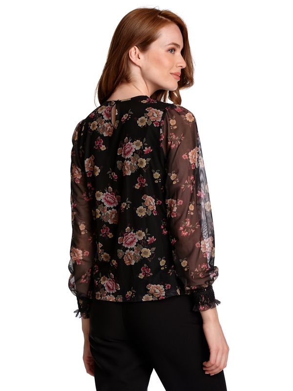 Nastrovje Potsdam Vive Maria Barock Tulle Damen Shirtbluse schwarz allover Fabrik Onlineshop
