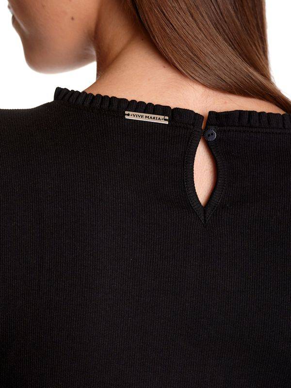 Nastrovje Potsdam Vive Maria Chelsea Damen Langarmshirt schwarz Sonderangebot