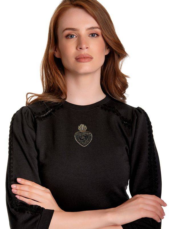 Nastrovje Potsdam Vive Maria Holy Heart Damen Sweatkleid schwarz Online Shopping