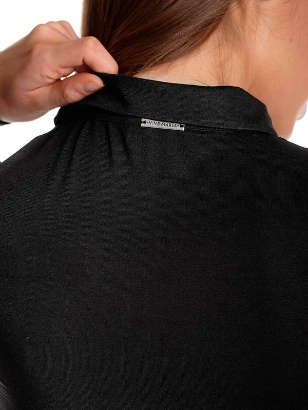 Nastrovje Potsdam Vive Maria Montmartre Black Damen Langarmshirt schwarz allover Valentinstagsangebot