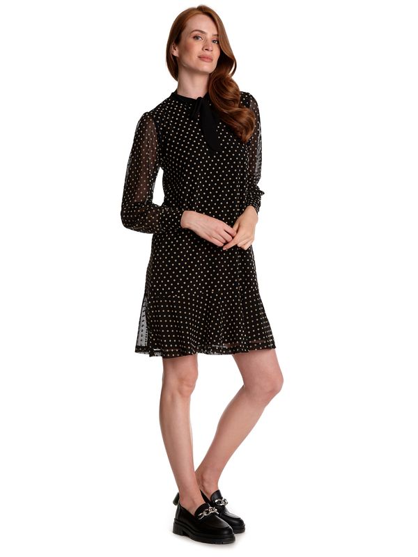Nastrovje Potsdam Vive Maria Montmartre Girl Damen A-Linien-Kleid schwarz allover Jubiläumsangebot