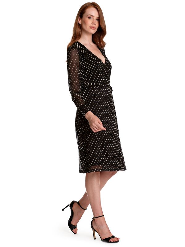 Nastrovje Potsdam Vive Maria Montmartre Damen Wickelkleid schwarz allover Heißer Verkauf