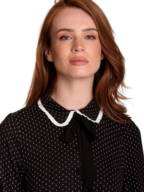 Nastrovje Potsdam Vive Maria Paris Love Damen Langarmbluse schwarz allover Blitzangebot