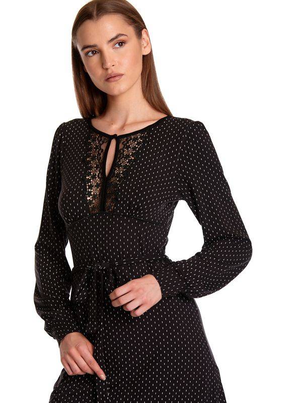 Nastrovje Potsdam Vive Maria Paris Tea Time Damen A-Linien-Kleid schwarz allover Große Rabatte