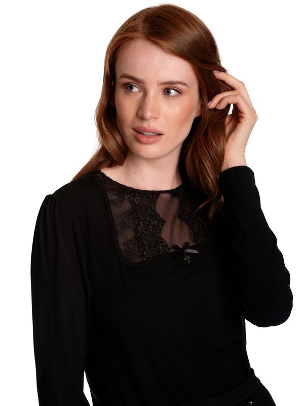 Nastrovje Potsdam Vive Maria Bavarian Love Damen Langarmshirt schwarz Riesige Ersparnisse