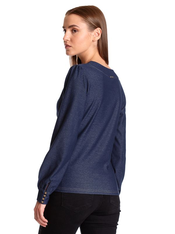 Nastrovje Potsdam Vive Maria Nevada Girl Denim Damen Langarmshirt blau Wochenangebot