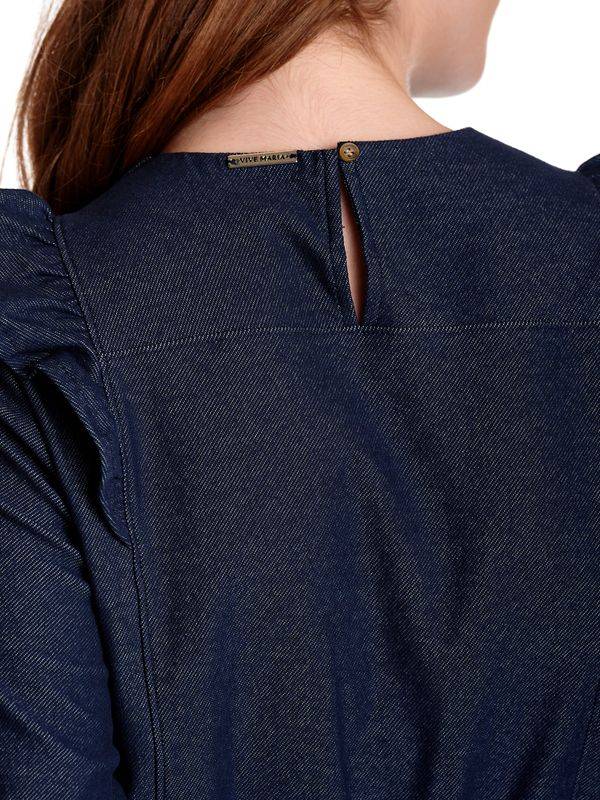 Nastrovje Potsdam Vive Maria Nevada Denim Damen A-Linien-Kleid blau Letzte 3 Tage